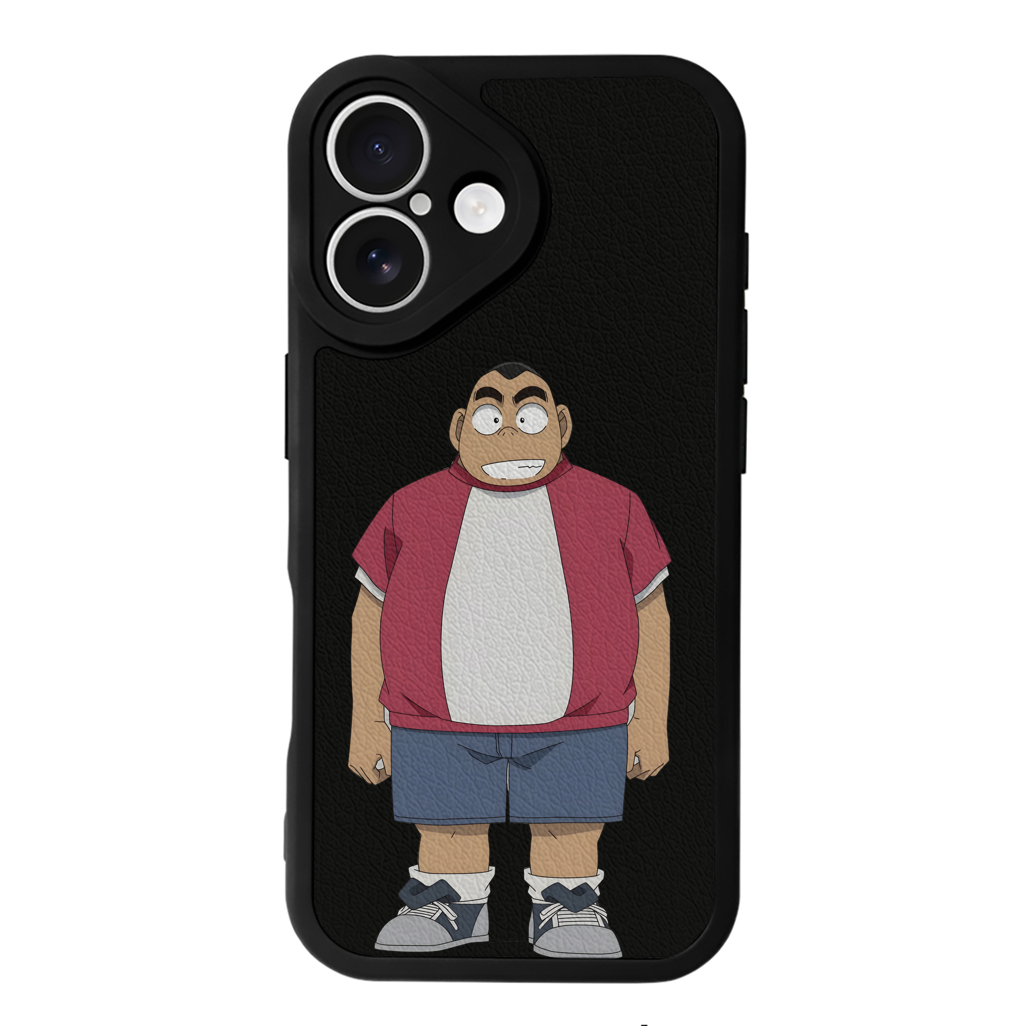 （画像用） 名探偵コナン 小嶋 元太 こじま げんた Detective Conan Kojima Genta 【iPhone 16シリーズ対応】シリコンスマホケース（レザー調） 材質：シリコン